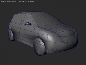 lancia y elle lowpoly 3D 模型