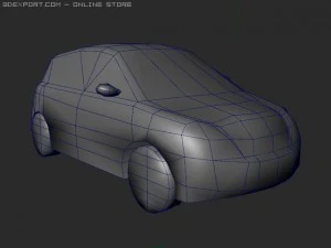 lancia y elle lowpoly 3D Model