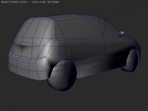 lancia y elle lowpoly 3D 模型