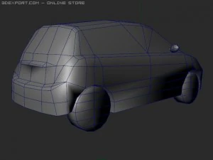 lancia y elle lowpoly 3D Model