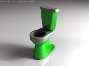 toilette Modelo 3D