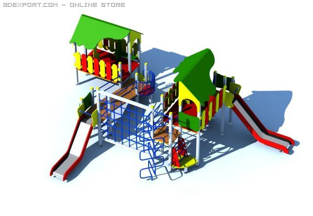 childrens playground 3D Model .c4d .max .obj .3ds .fbx .stl .blend 