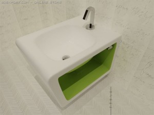 althea outline wall hanging bidet 3D Модель