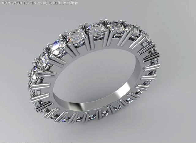 영원의 반지 3D 모델 .c4d .max .obj .3ds .fbx .stl .blend 