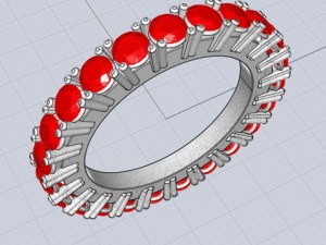 eternity ring Modello 3D