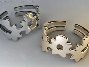 डेज़ी अंगूठी 3D मॉडल