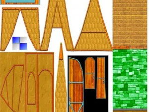 low poly dreamland castle 3D Model