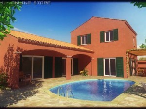 provence villa 3D-Modell