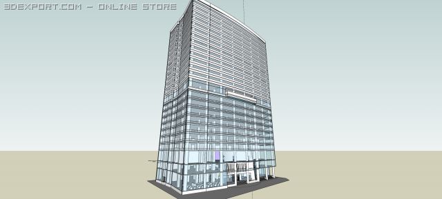 meridien hotel saigon vietnam 3D Model .c4d .max .obj .3ds .fbx .stl .blend