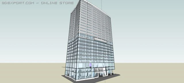 meridien hotel saigon vietnam 3D Model .c4d .max .obj .3ds .fbx .stl .blend