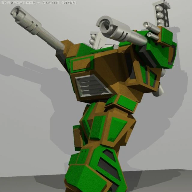 mechwarrior mech blade 3D Model .c4d .max .obj .3ds .fbx .stl .blend 