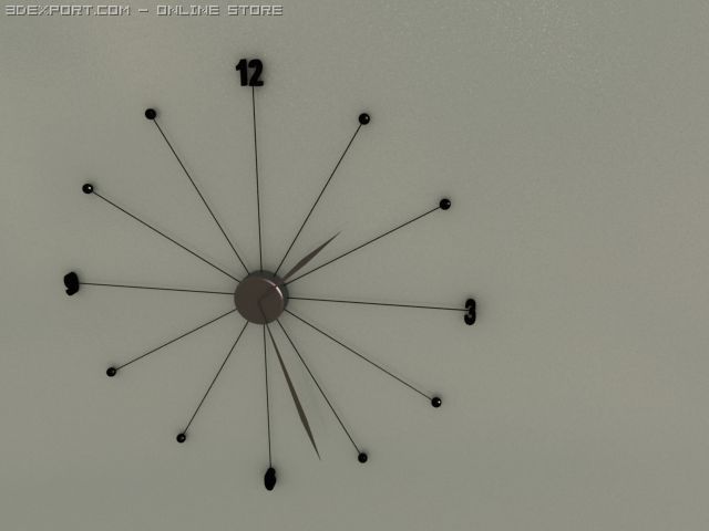 wall clock 3D Модель .c4d .max .obj .3ds .fbx .stl .blend 