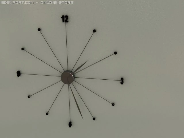 wall clock 3D Model .c4d .max .obj .3ds .fbx .stl .blend 