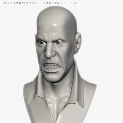 head with morphs 3D Model .c4d .max .obj .3ds .fbx .stl .blend 