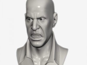 head with morphs 3D Model