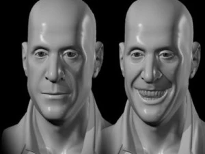 head with morphs 3D Model