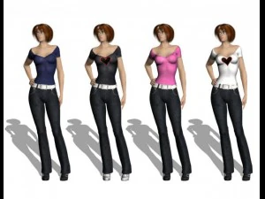 woman maya obj 3D Model