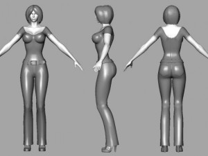 woman maya obj Model 3D