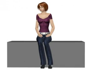 woman maya obj 3D Model