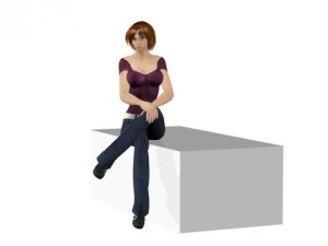 woman maya obj 3D Model