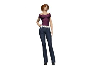 woman maya obj 3D Model