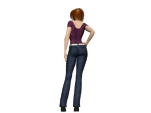 woman maya obj 3D Model