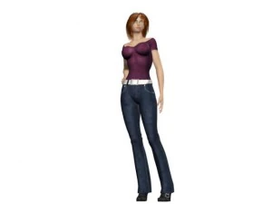 woman maya obj 3D Model