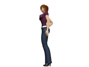 woman maya obj 3D Model