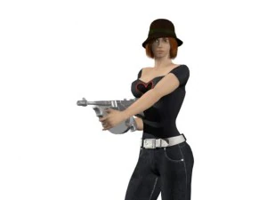 woman maya obj 3D Model