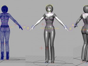 woman maya obj Model 3D