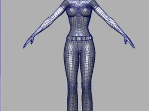 woman maya obj 3D Model
