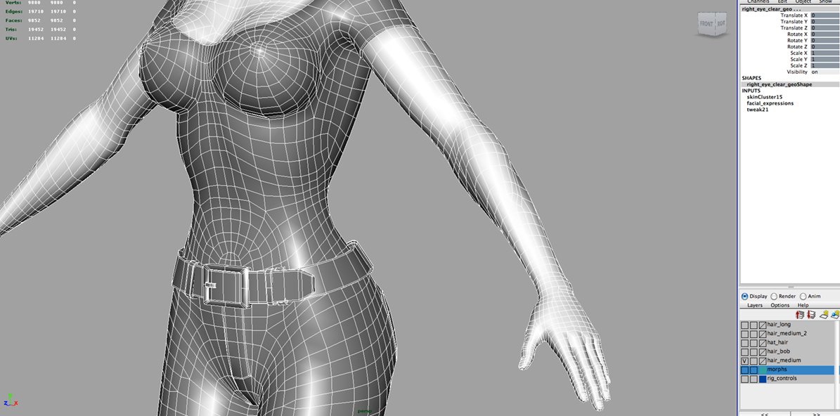 Woman Maya Obj 3d Model In Woman 3dexport