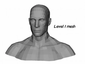 남성 머리와 어깨 마야 obj collada fbx 3D 모델