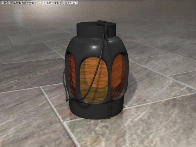 old antic 6sided lamp 3D Model .c4d .max .obj .3ds .fbx .stl .blend 