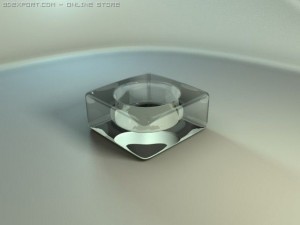 glass chandelier 3Dモデル