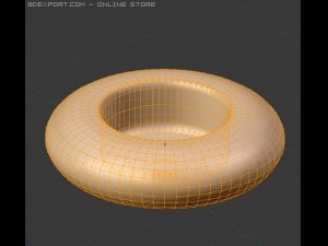 glass candlestick round Model 3D