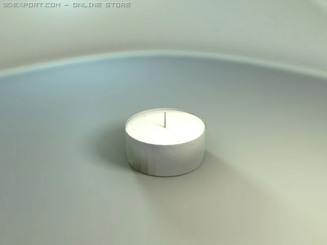 candle 3D Model .c4d .max .obj .3ds .fbx .stl .blend