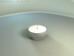 candle 3Dモデル