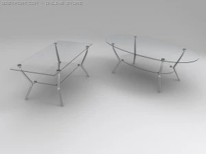 mesa de vidro Modelo 3D