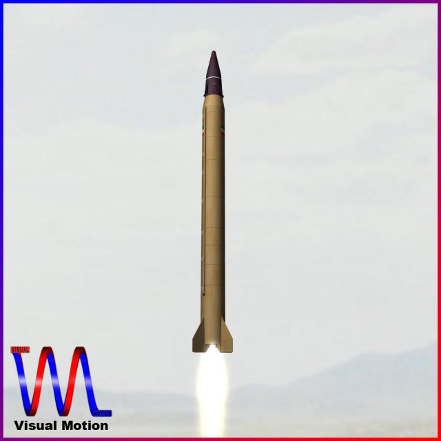 emad ballistic missile 3D Model .c4d .max .obj .3ds .fbx .stl .blend 