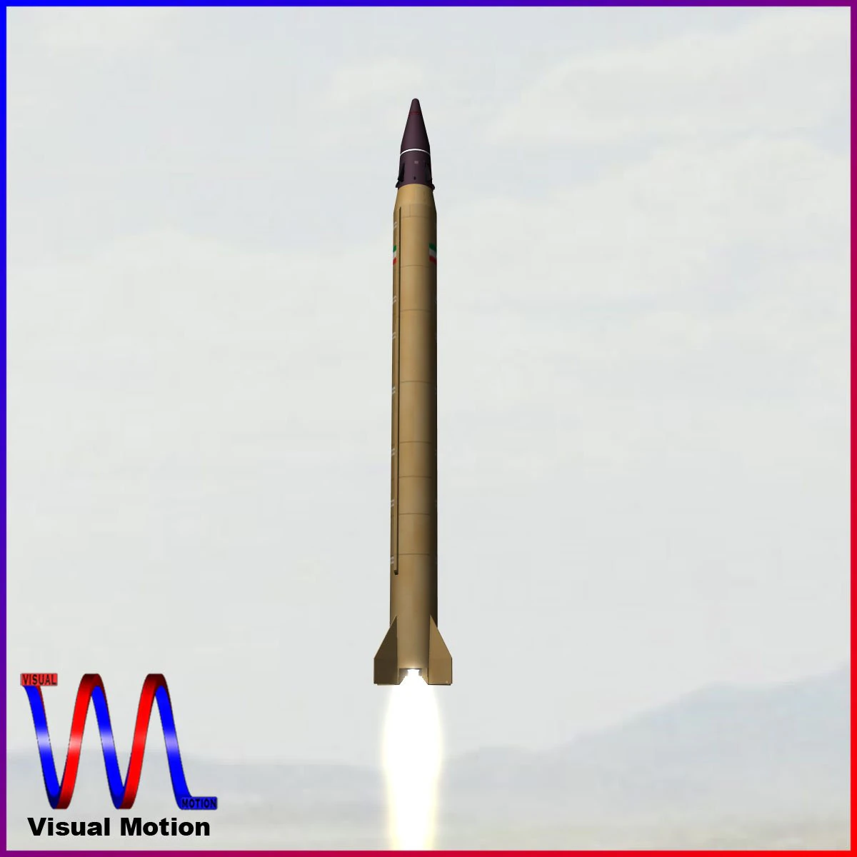emad ballistic missile 3D Model .c4d .max .obj .3ds .fbx .stl .blend 