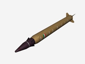emad ballistic missile 3D Model