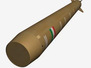 emad ballistic missile 3D Model
