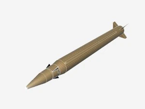 emad ballistic missile 3D Model