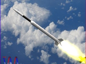 aerobee 300a rocket 3D Model