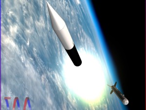 aerobee 300a rocket 3D Model