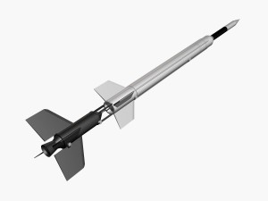 aerobee 300a rocket 3D Model