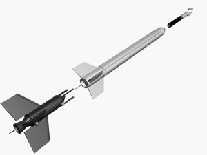 ракета аэроби 300а 3D Модель