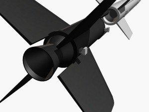 aerobee 300a rocket 3D Model