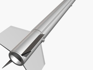 aerobee 300a rocket 3D Model